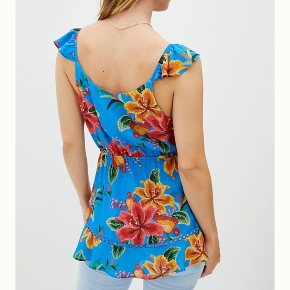 Anthropology Farm Rio Ruffled Floral Tank - Picture 7 of 12